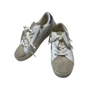 Steve Madden Womens 8.5M Parka PARK05S1 Leather Low Top Lace Up Sneaker Shoes